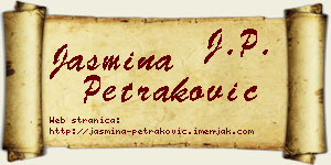Jasmina Petraković vizit kartica